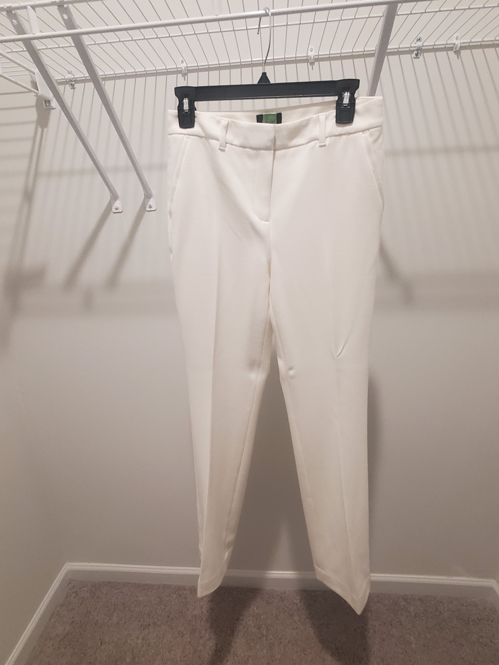 White House Black Women's Ivory Tailored Pants -Size 2